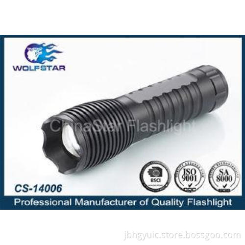 3 mode switch High Power black CREE LED Flashlight for Camp